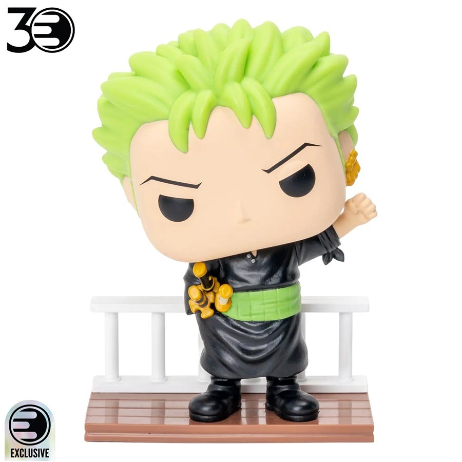 POP Animation One Piece Straw Hats Roronoa Zoro Entertainment Earth Exclusive Vinyl Figure