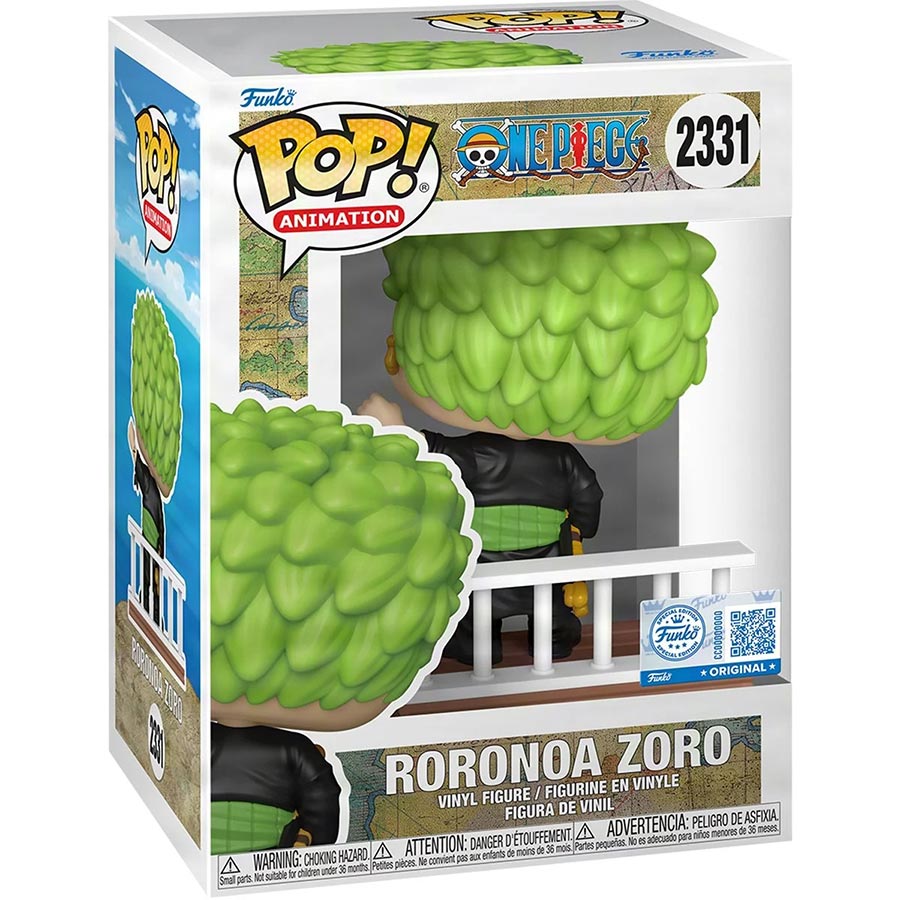 POP Animation One Piece Straw Hats Roronoa Zoro Entertainment Earth Exclusive Vinyl Figure