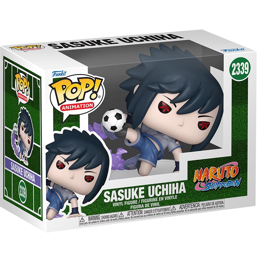 POP Animation Naruto Shippuden Soccer Sasuke Uchiha Vinyl Figure
