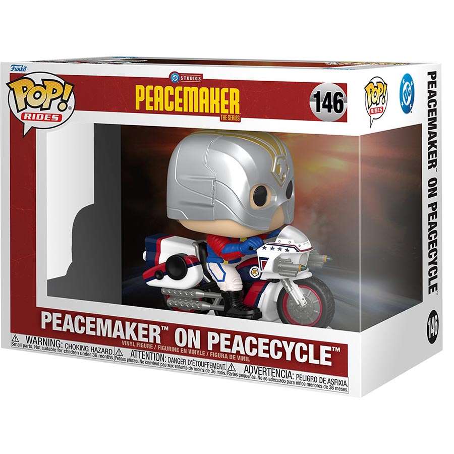 POP Rides Peacemaker Peacemaker On Peacecycle Vinyl Figure