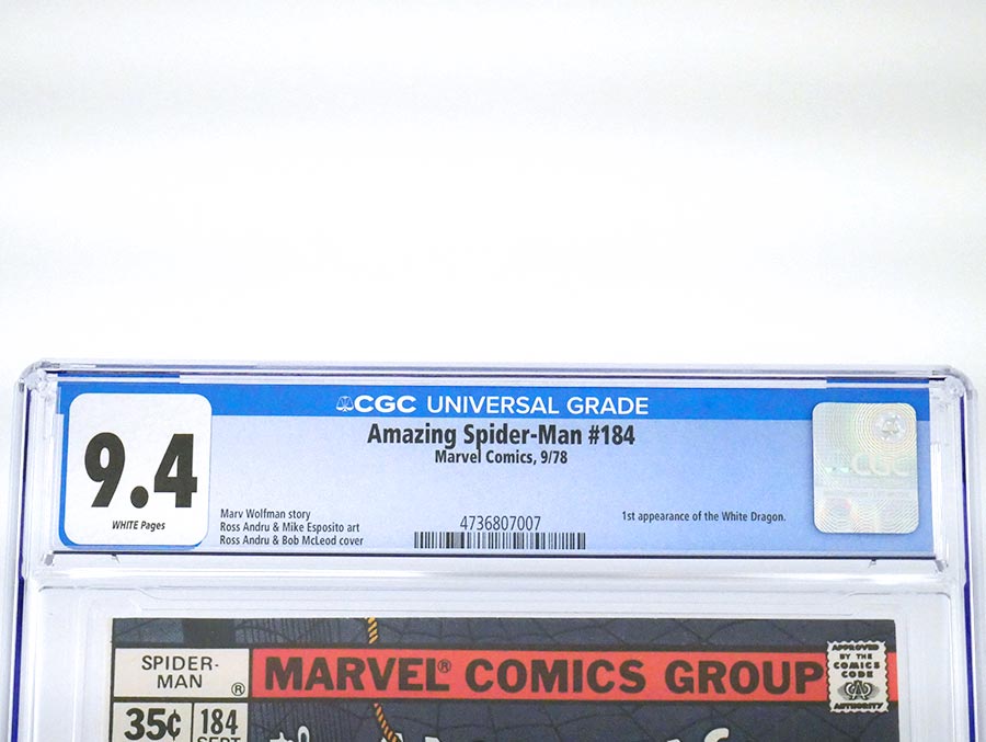 Amazing Spider-Man #184 Cover C CGC 9.4