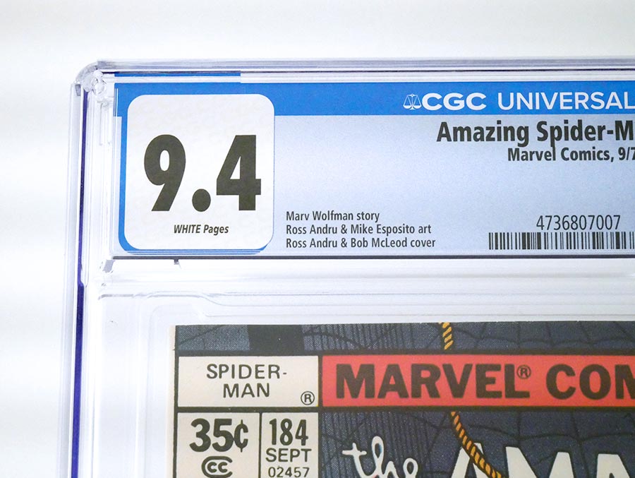 Amazing Spider-Man #184 Cover C CGC 9.4