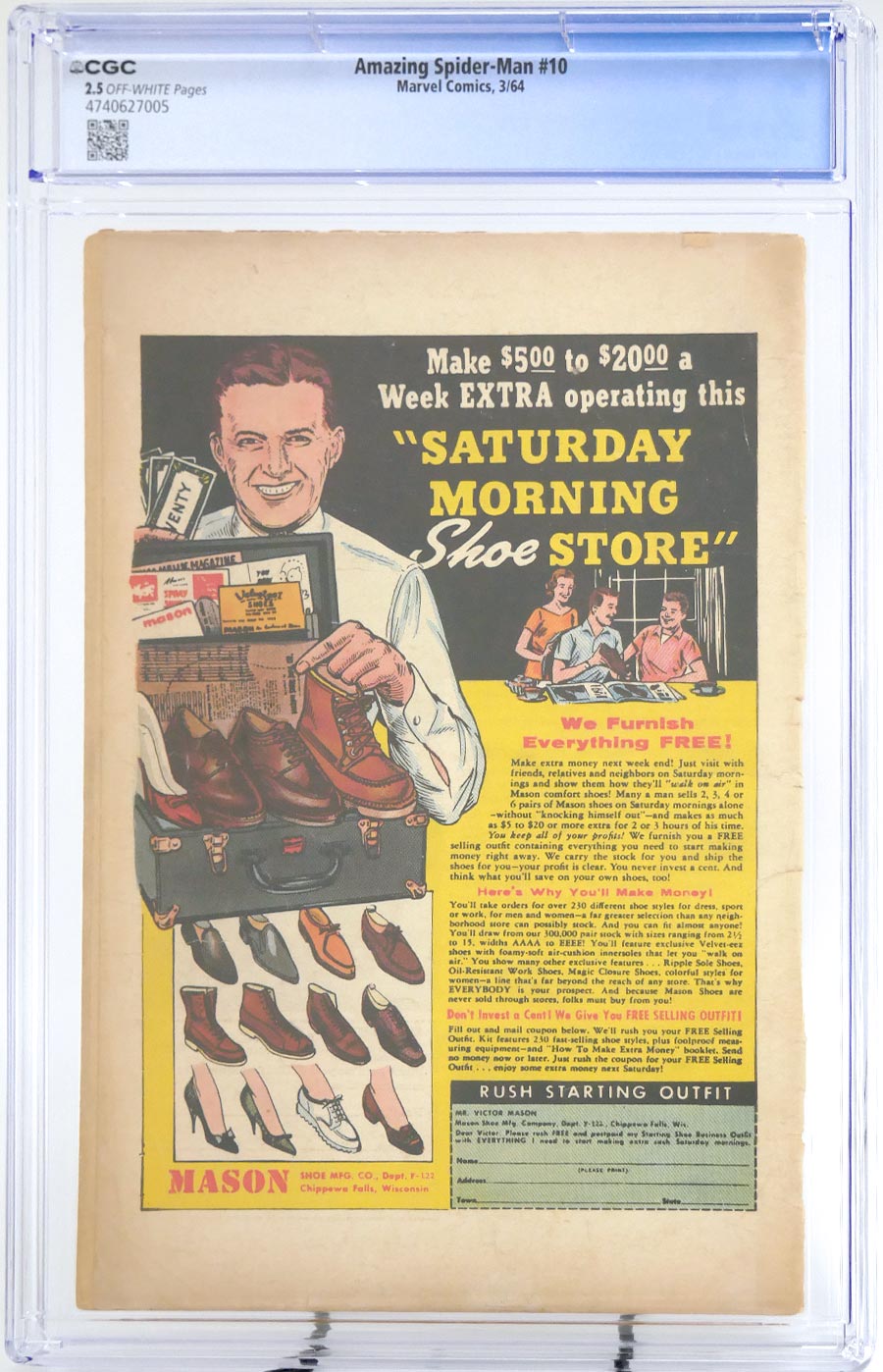 Amazing Spider-Man #10 Cover B CGC 2.5