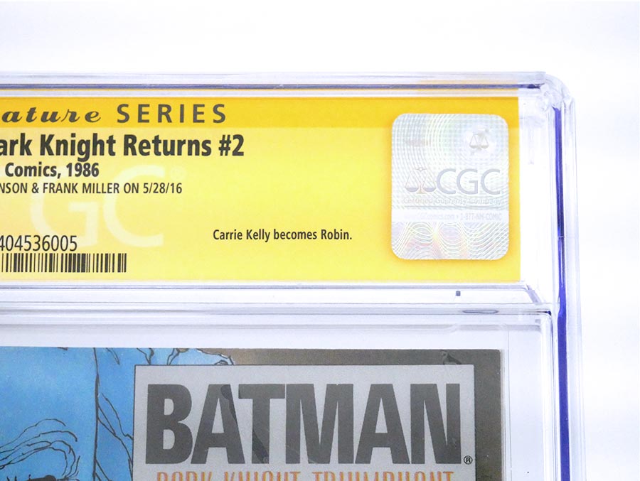 Batman The Dark Knight Returns #2 Cover H 1st Ptg CGC Signature Series 9.2 Signed By Frank Miller & Klaus Janson