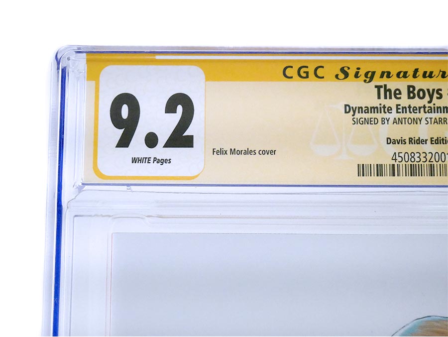 Boys #1 Cover K Variant Felix Morales Convention Edition CGC Signature Series 9.2 Signed By Antony Starr