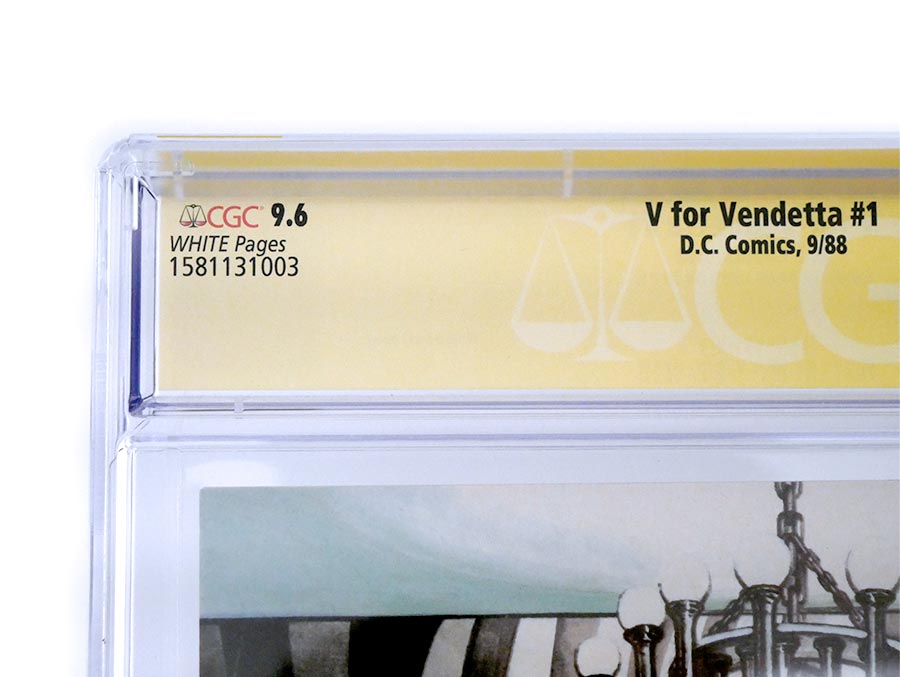 V For Vendetta #1 Cover B CGC Signature Series 9.6 Signed By David Lloyd