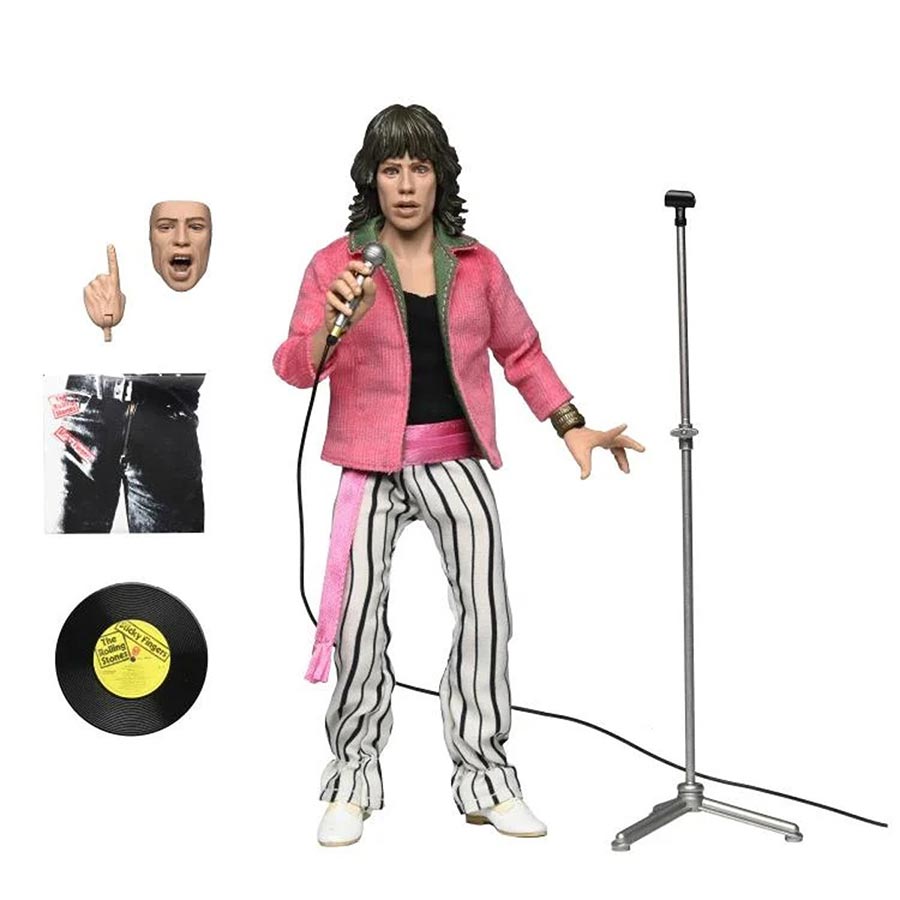 Rolling Stones Retro 8-Inch Scale Mick Jagger 1975 Clothed Action Figure