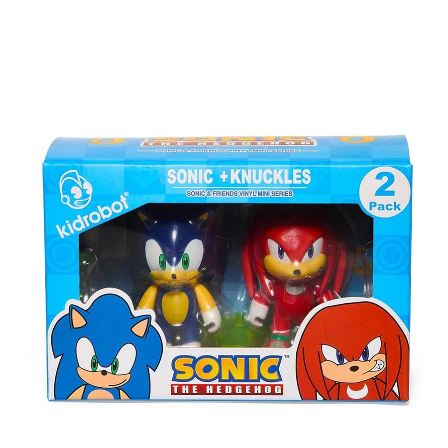 Sonic The Hedgehog Chaos Mini Series Sonic Knuckles 2-Pack 3-Inch Figure
