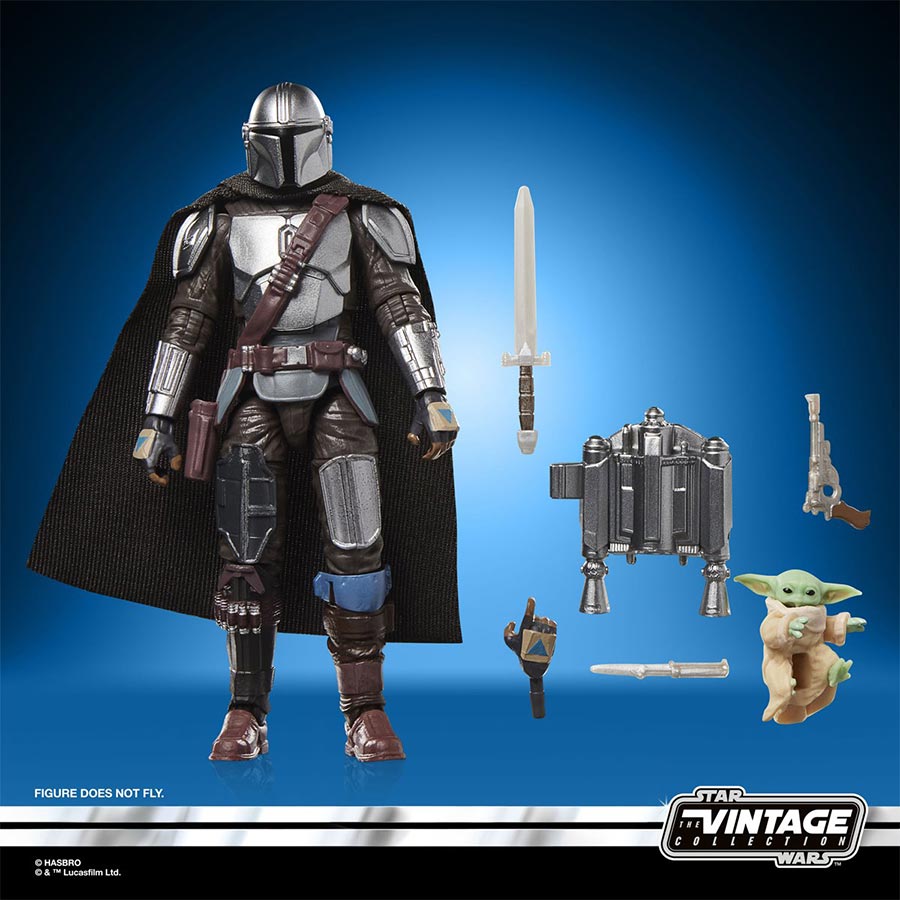Star Wars The Vintage Collection The Mandalorian & Grogu Deluxe 3.75-Inch Action Figure