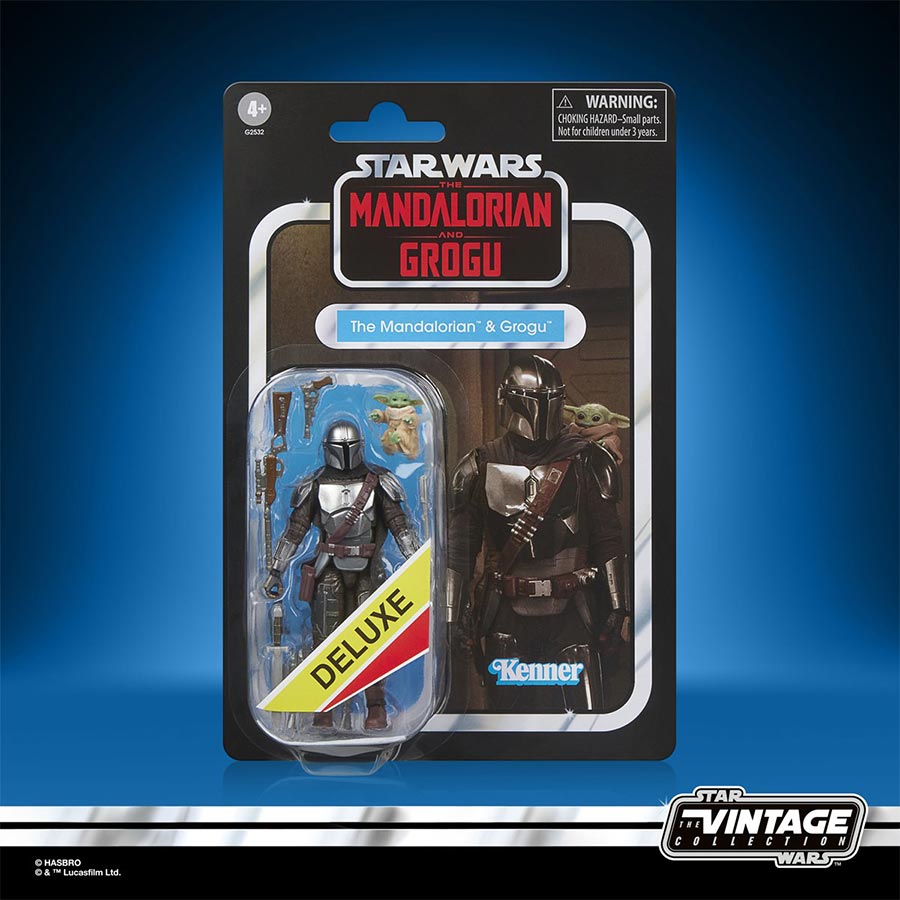 Star Wars The Vintage Collection The Mandalorian & Grogu Deluxe 3.75-Inch Action Figure