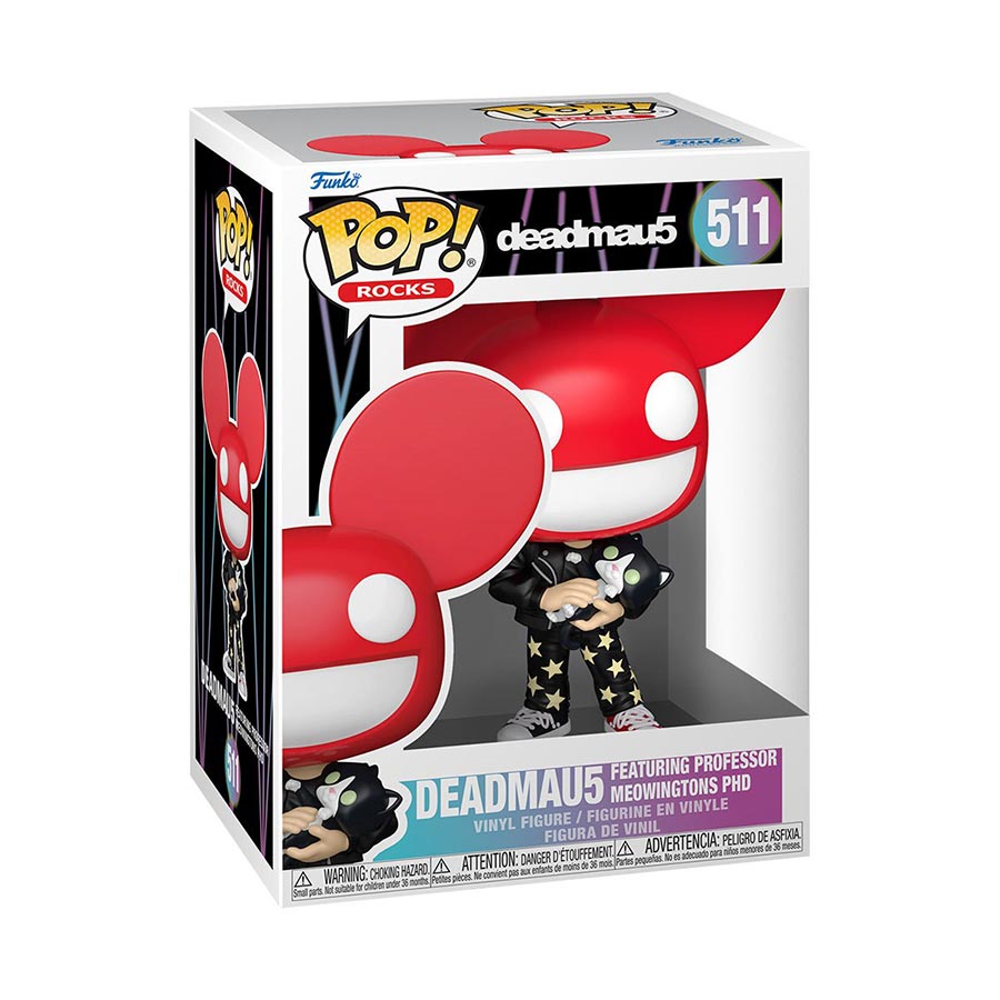 POP Rocks Deadmau5 Deadmau5 Featuring Professor Meowingtons PHD Vinyl Figure