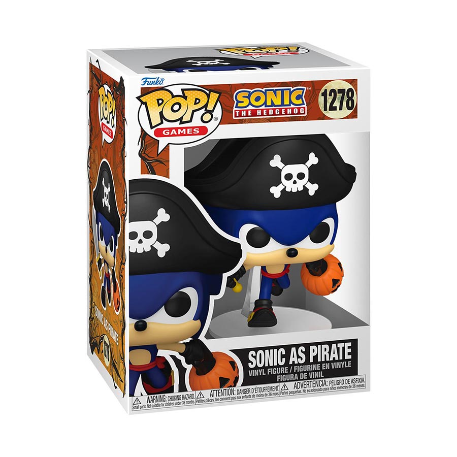 POP Games Sonic The Hedgehog Sonic As Pirate Vinyl Figure