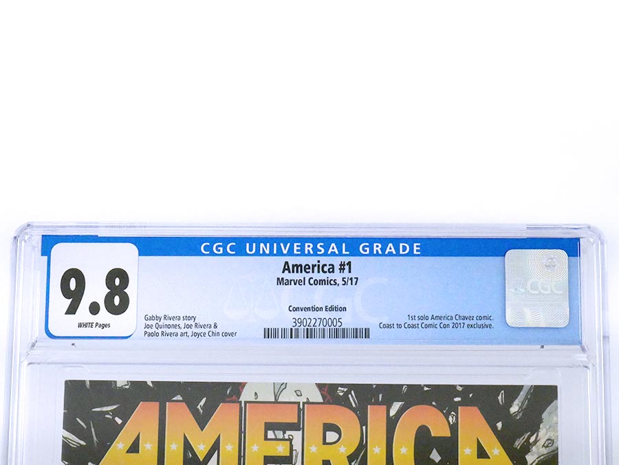 America #1 Cover L Joyce Chin Variant Cover CGC 9.8