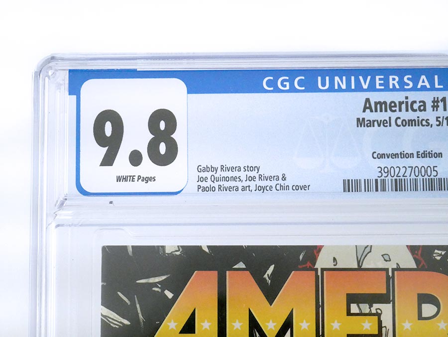 America #1 Cover L Joyce Chin Variant Cover CGC 9.8