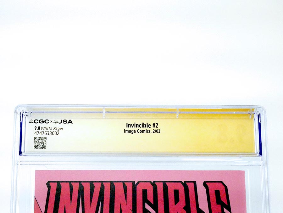 Invincible #2 Cover C CGC JSA Authentic Autograph 9.8 Signed By Robert Kirkman