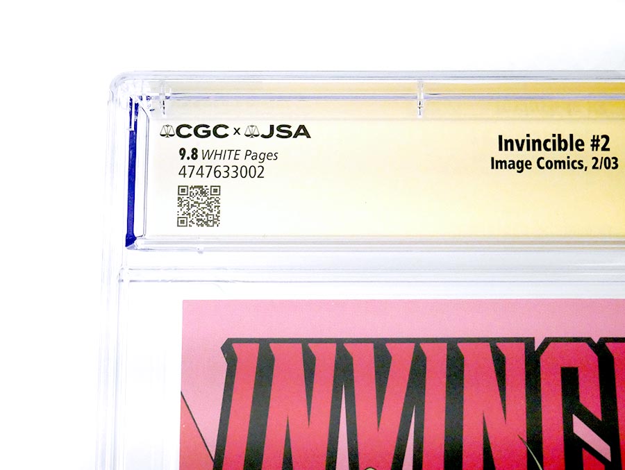 Invincible #2 Cover C CGC JSA Authentic Autograph 9.8 Signed By Robert Kirkman