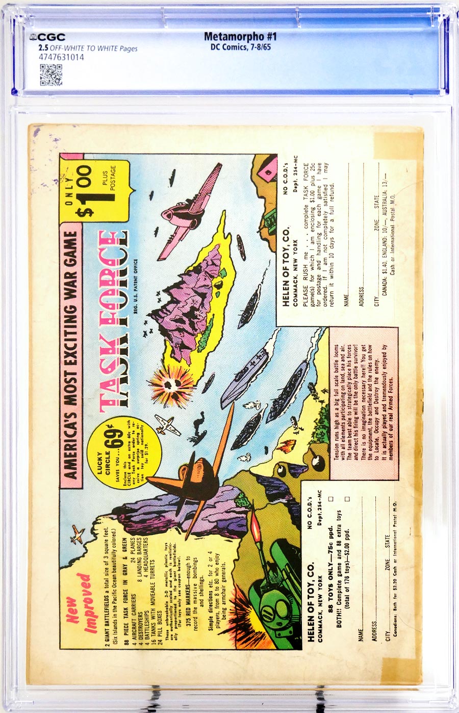 Metamorpho #1 Cover B CGC 2.5