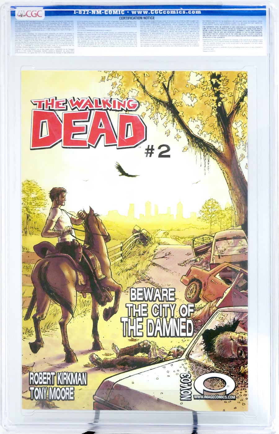 Walking Dead #1 Cover Z-Z-P 1st Ptg CGC 9.4
