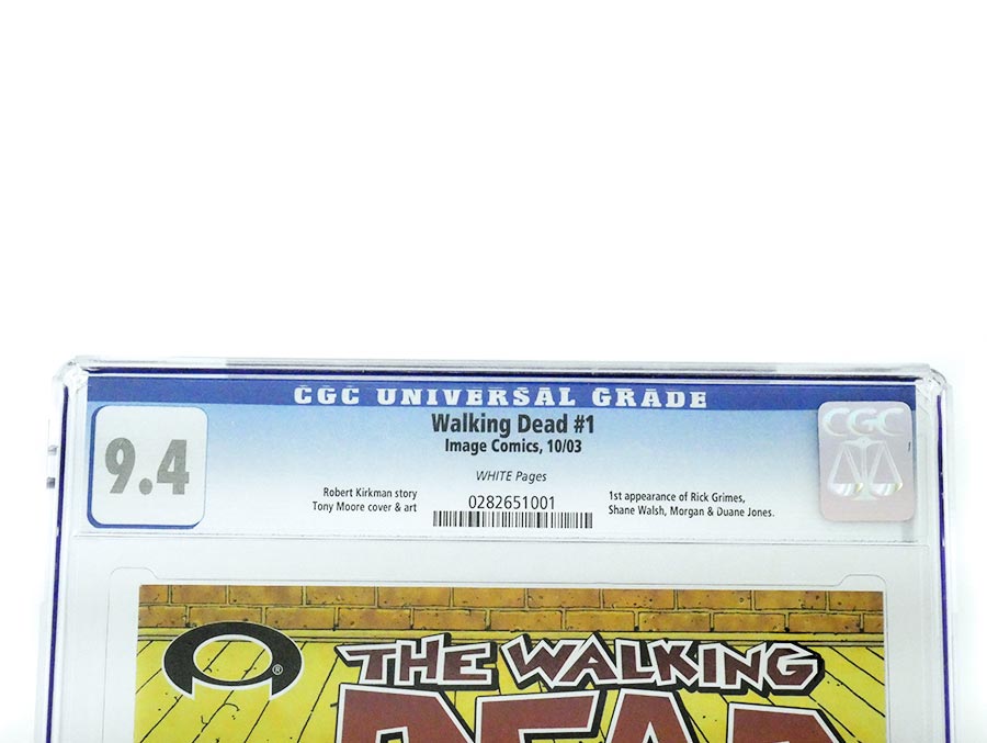 Walking Dead #1 Cover Z-Z-P 1st Ptg CGC 9.4