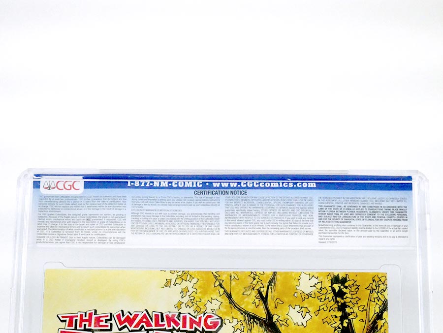 Walking Dead #1 Cover Z-Z-P 1st Ptg CGC 9.4