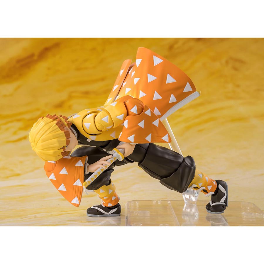 Demon Slayer Kimetsu No Yaiba S. H.Figuarts - Zenitsu Agatsuma Action Figure
