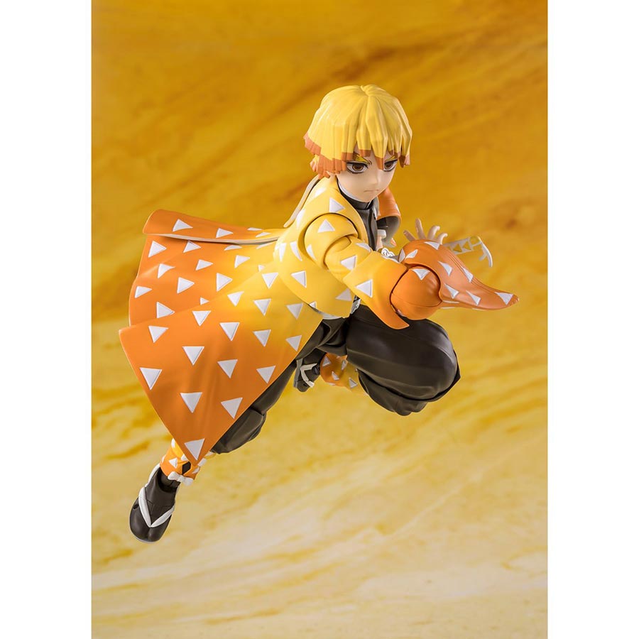 Demon Slayer Kimetsu No Yaiba S. H.Figuarts - Zenitsu Agatsuma Action Figure