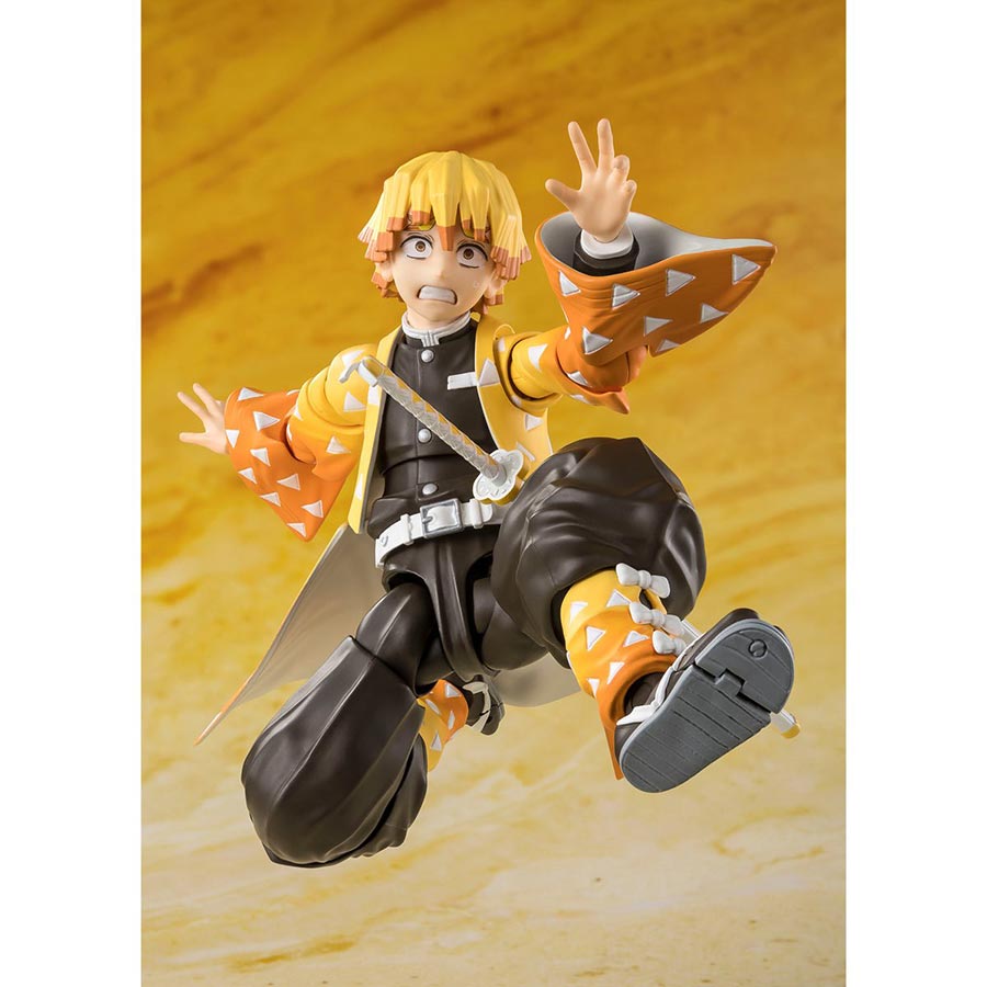 Demon Slayer Kimetsu No Yaiba S. H.Figuarts - Zenitsu Agatsuma Action Figure