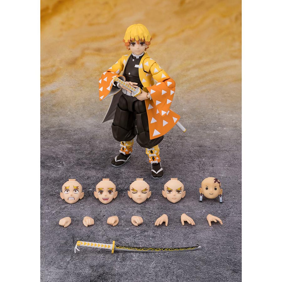 Demon Slayer Kimetsu No Yaiba S. H.Figuarts - Zenitsu Agatsuma Action Figure