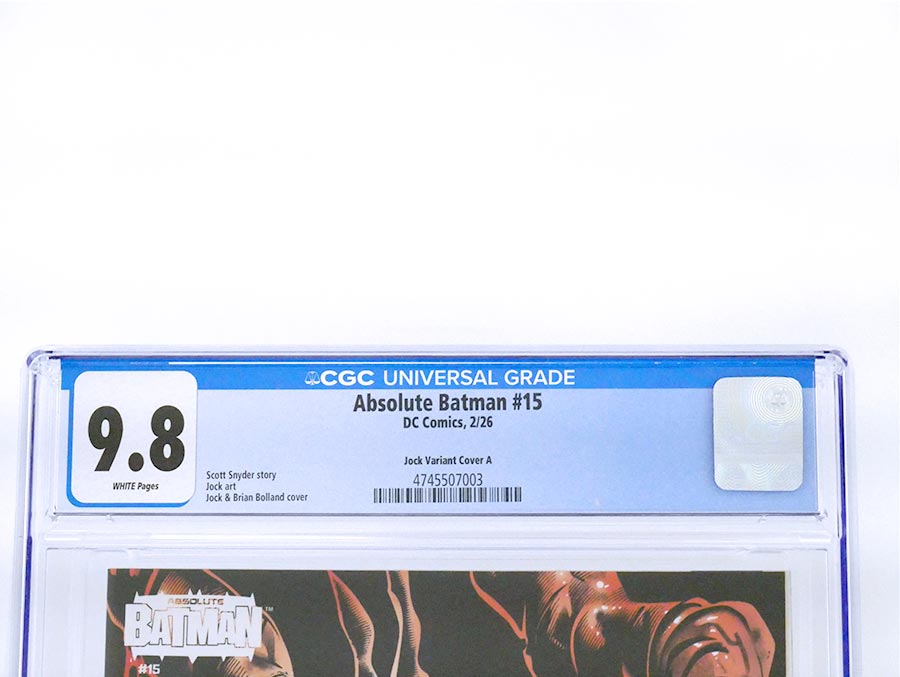 Absolute Batman #15 Cover Z-D Variant Jock & Brian Bolland Card Stock Cover CGC 9.8 (DC All In)