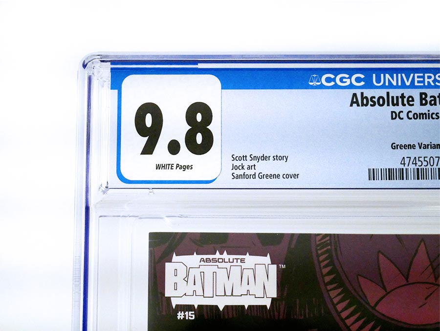 Absolute Batman #15 Cover Z-E Incentive Sanford Greene Card Stock Variant Cover CGC 9.8 (DC All In)