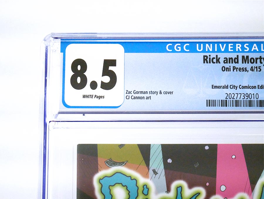Rick And Morty #1 Cover J Variant Emerald City Comiccon Cover CGC 8.5