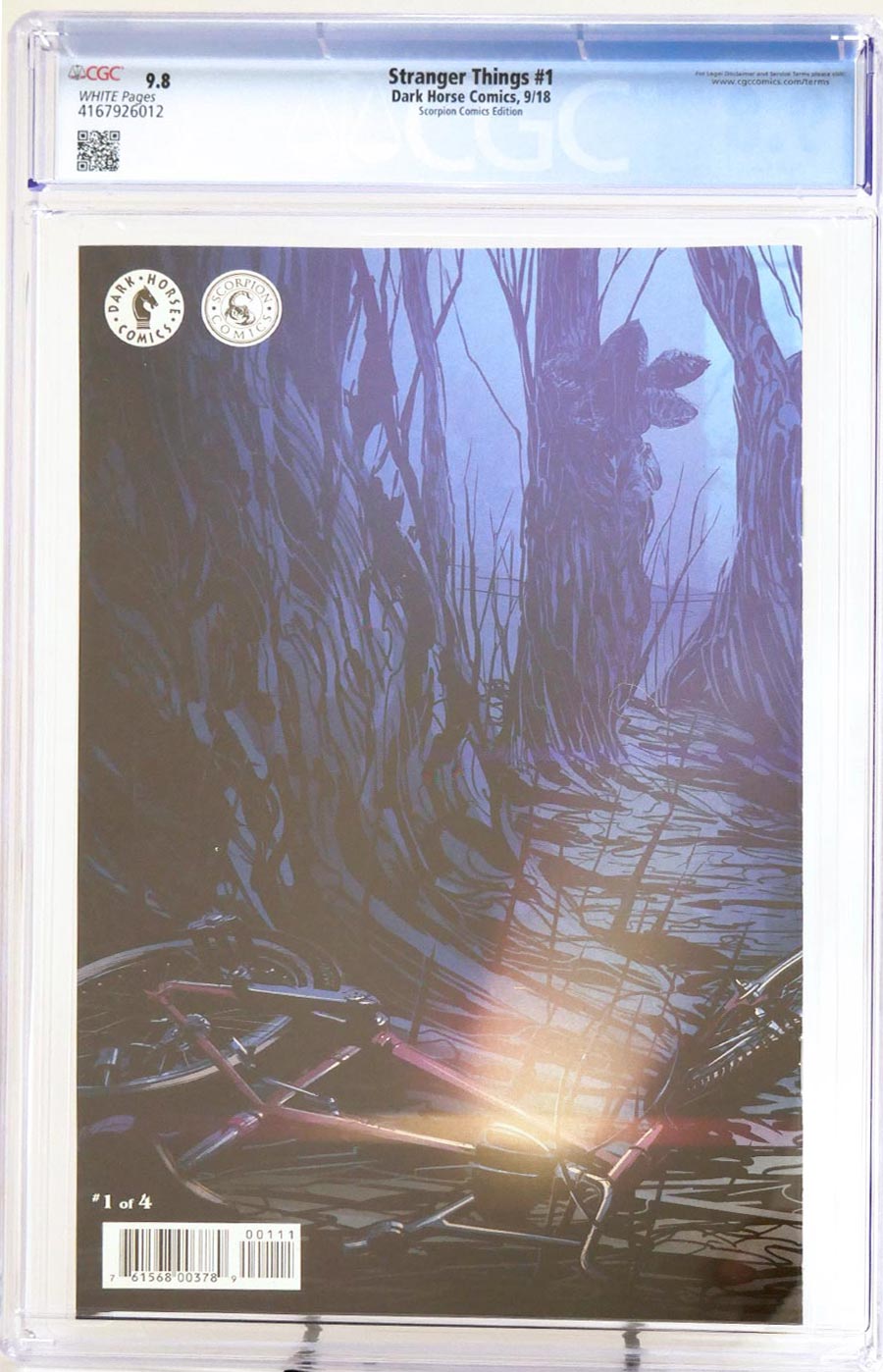 Stranger Things #1 Cover K Variant Clayton Crain Cover CGC 9.8