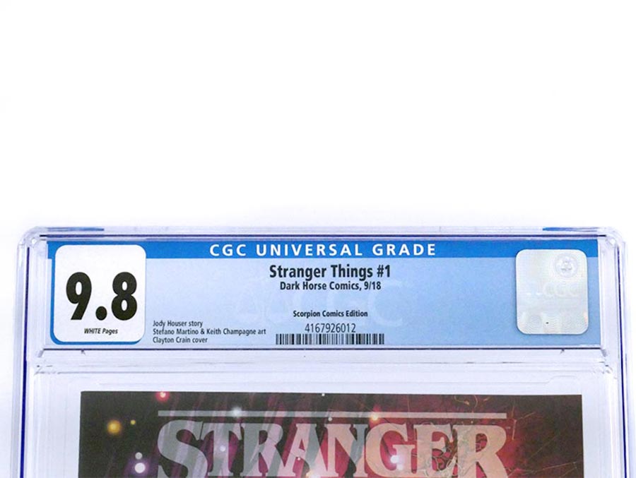 Stranger Things #1 Cover K Variant Clayton Crain Cover CGC 9.8