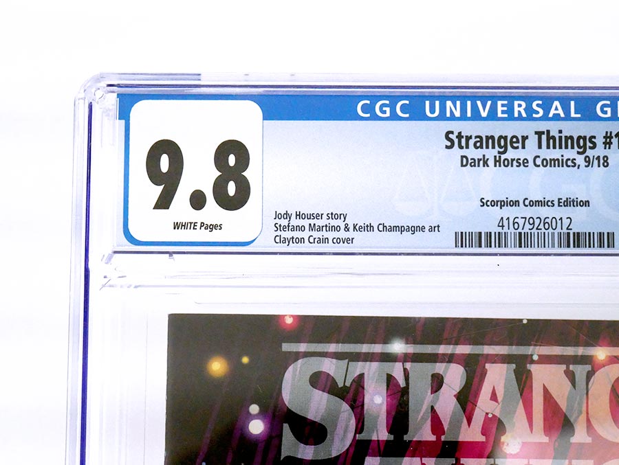 Stranger Things #1 Cover K Variant Clayton Crain Cover CGC 9.8