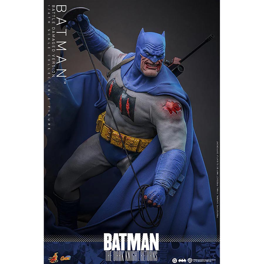 DC Batman Dark Knight Returns Batman Battle Damged Version Sixth Scale Figure