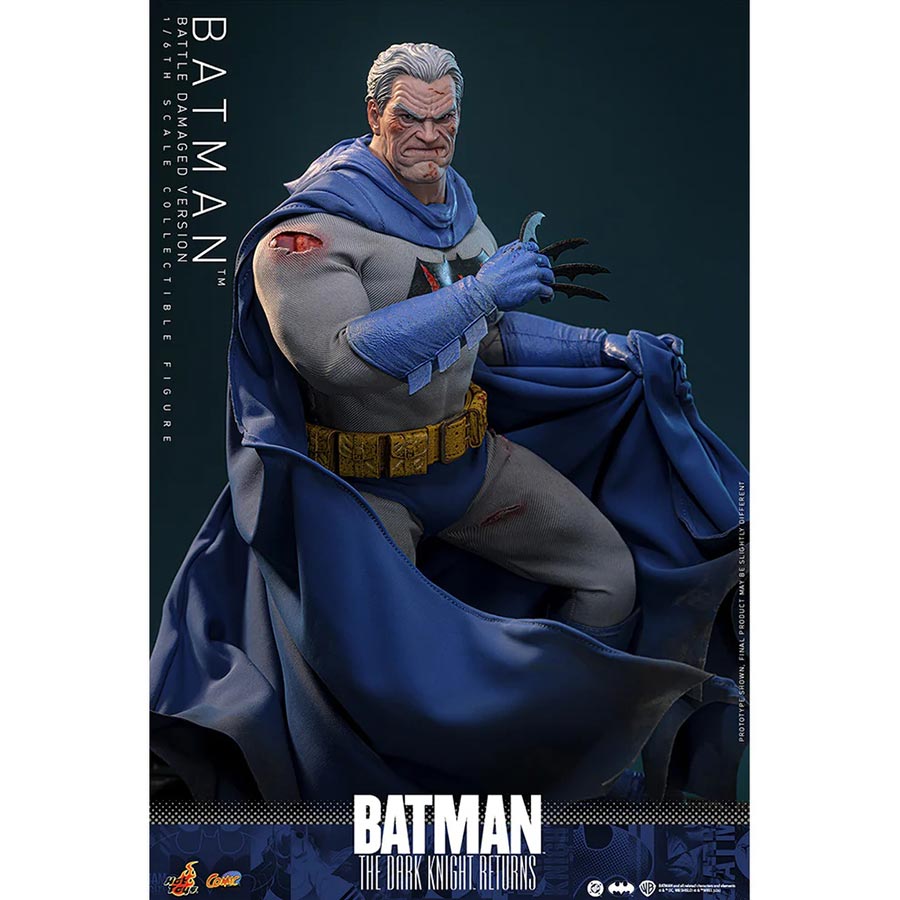 DC Batman Dark Knight Returns Batman Battle Damged Version Sixth Scale Figure