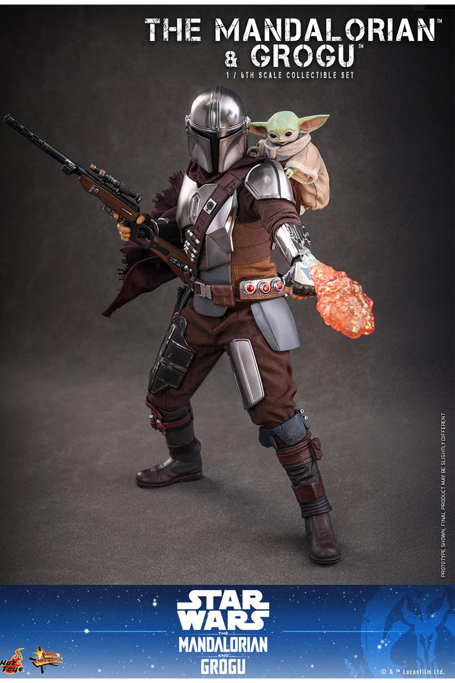 Star Wars Mandalorian And Grogu Sixth Scale Figure Set