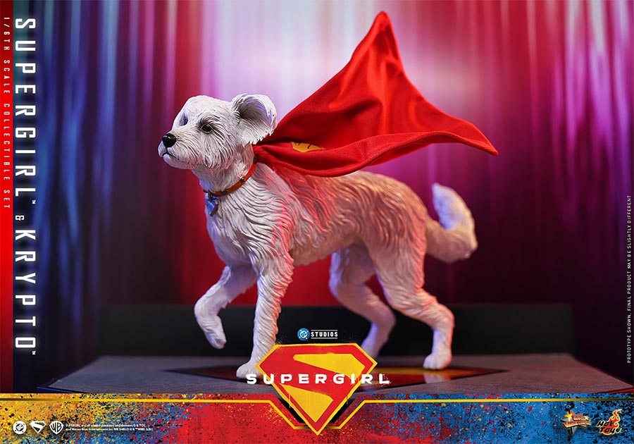 DC Supergirl Movie Supergirl & Krypto Sixth Scale Figure Set
