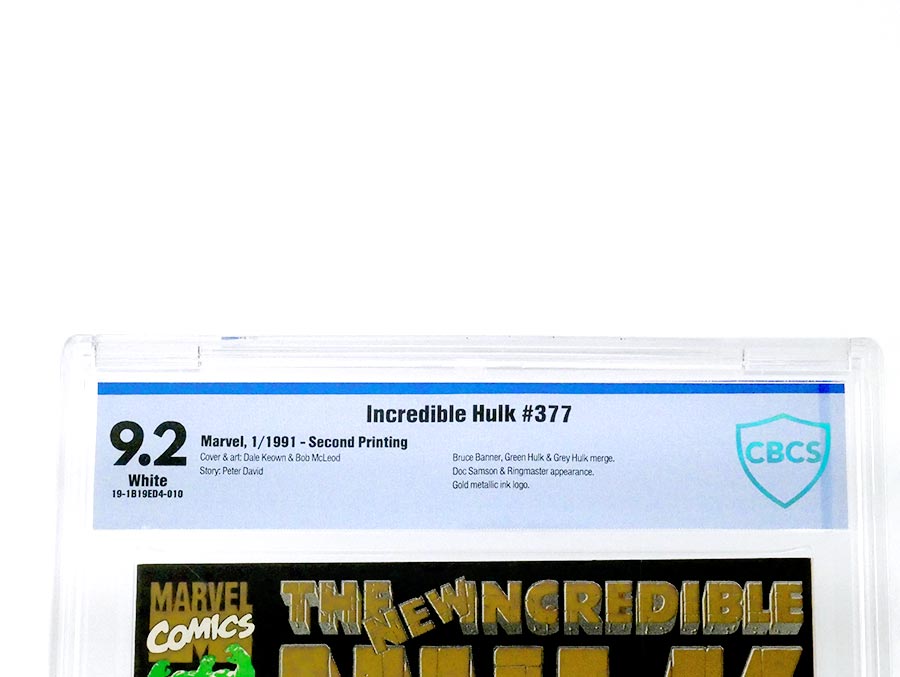 Incredible Hulk #377 Cover E 2nd Ptg CBCS 9.2