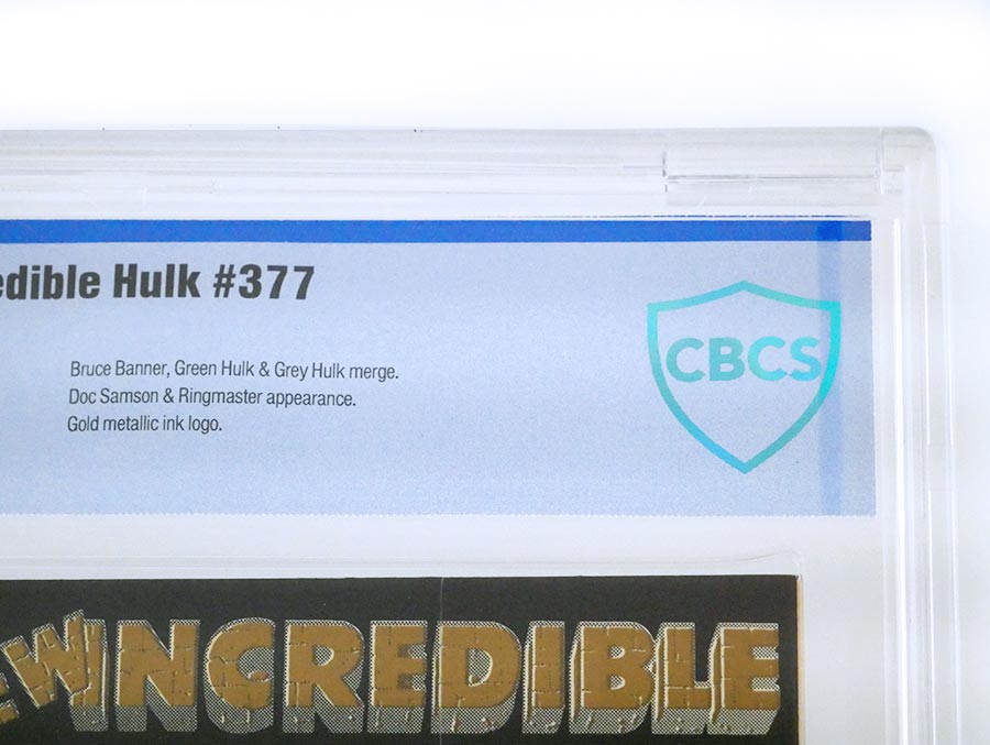 Incredible Hulk #377 Cover E 2nd Ptg CBCS 9.2