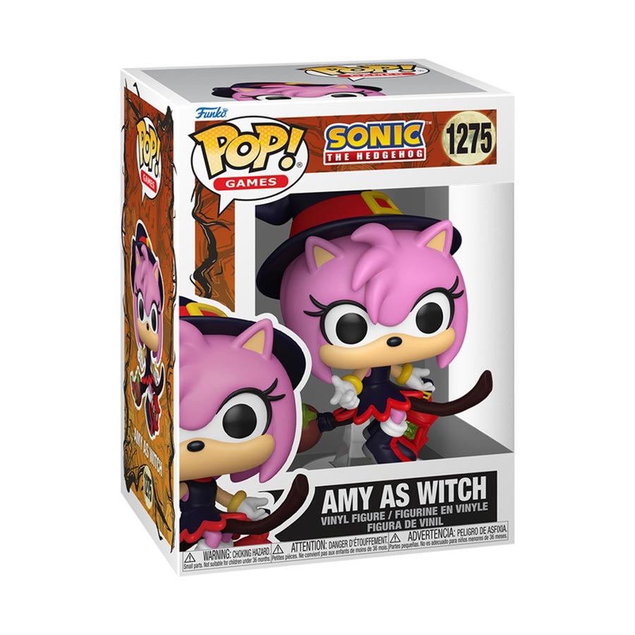 POP Games Sonic The Hedgehog Amy As Witch Vinyl Figure