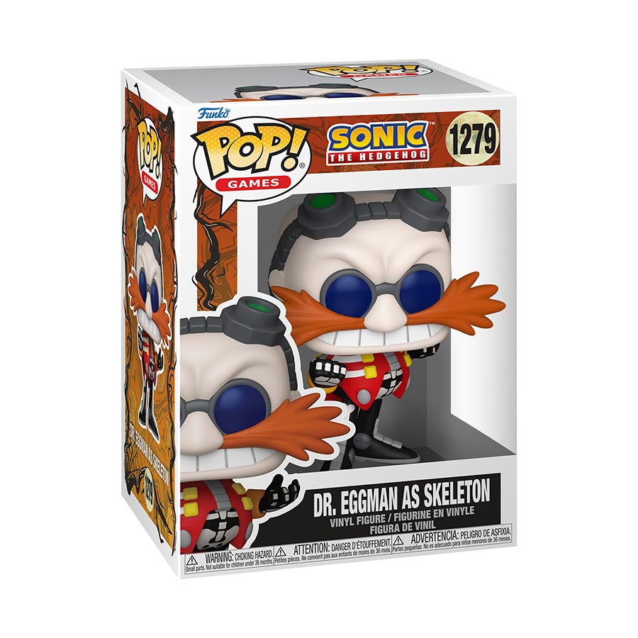 POP Games Sonic The Hedgehog Dr Eggman As Skeleton Vinyl Figure