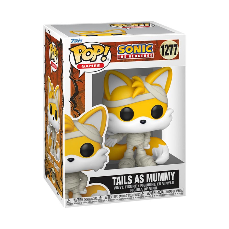 POP Games Sonic The Hedgehog Tails As Mummy Vinyl Figure