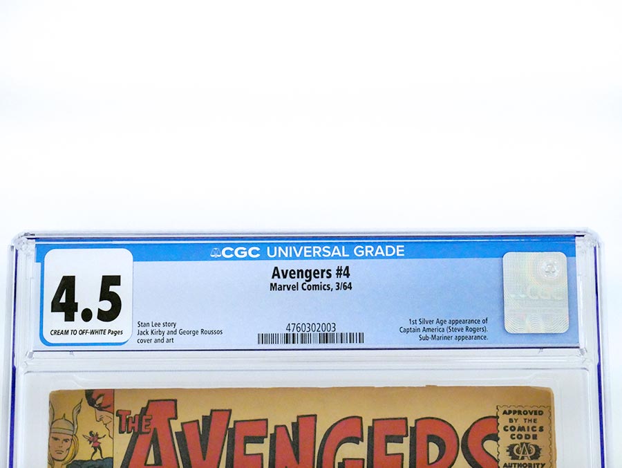 Avengers #4 Cover G 1st Ptg CGC 4.5