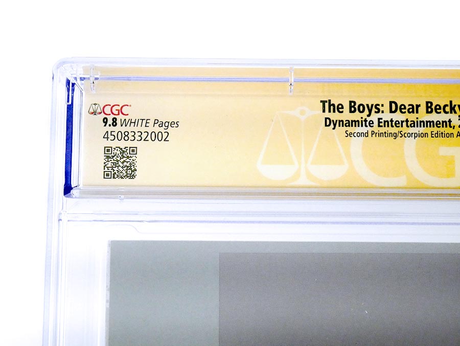 Boys Dear Becky #1 Cover G Rafael Grassetti 2nd Ptg Variant Cover CGC Signature Series 9.8 Signed by Antony Starr