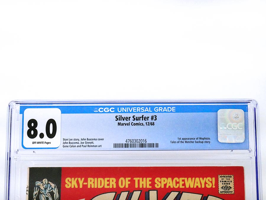 Silver Surfer Vol 1 #3 Cover G CGC 8.0