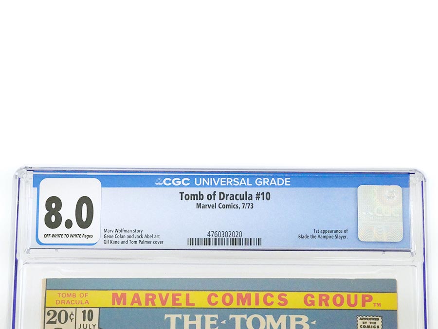 Tomb Of Dracula #10 Cover F CGC 8.0