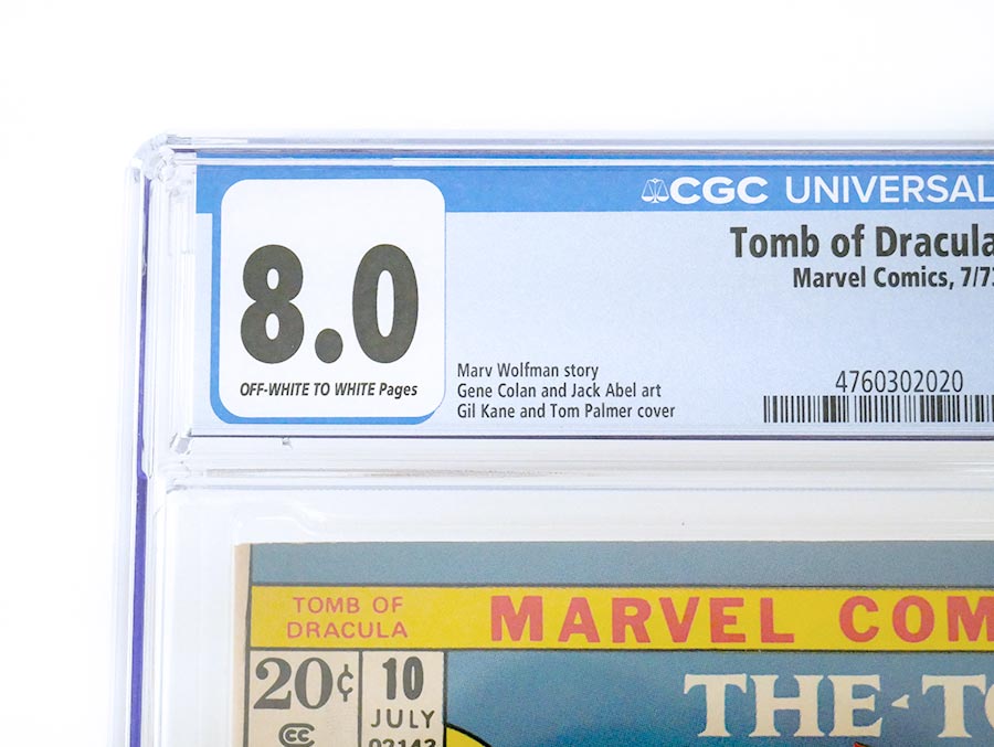Tomb Of Dracula #10 Cover F CGC 8.0