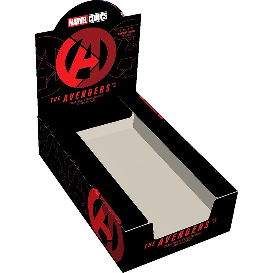 Avengers Vol 9 #1  True Believers 20-Copy Display Box (19 Blind Bags Plus Exclusive Mark Spears Spoiler Variant)