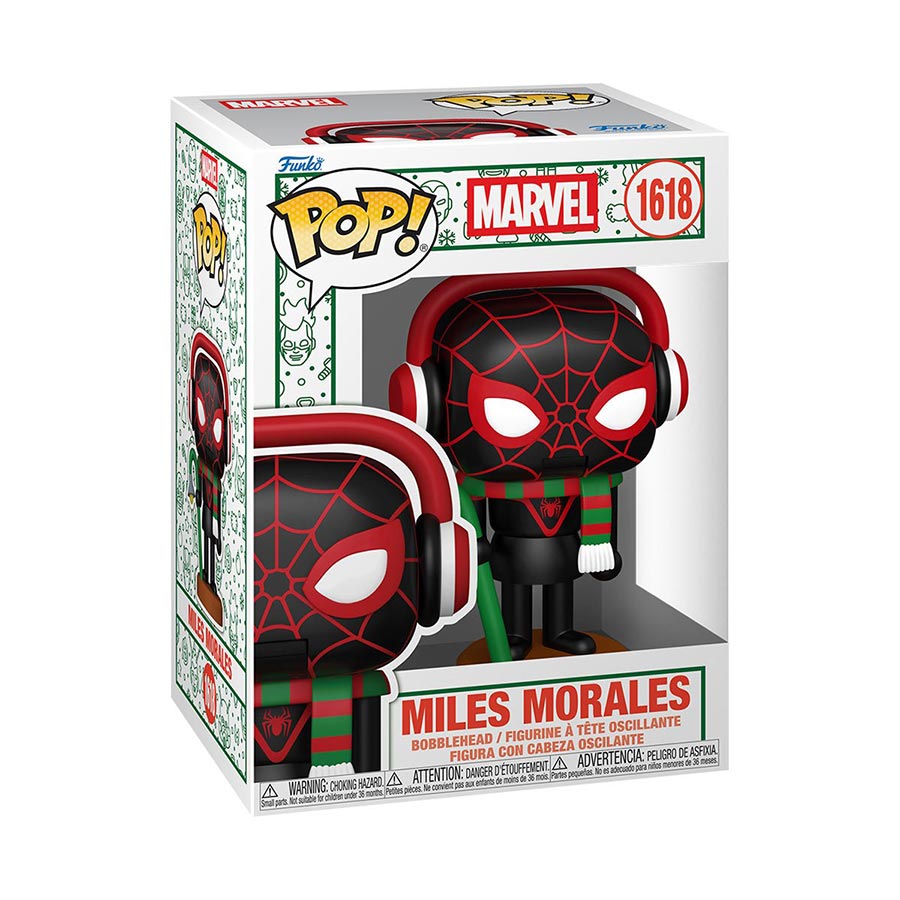 POP Marvel Holiday Spider-Man Miles Morales Nutcracker Vinyl Bobble Head
